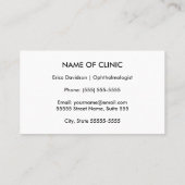 視覚障害平野およびシンプルアポイントメント 予約カード (裏面)