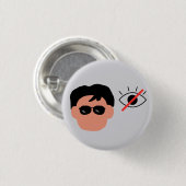 視覚障害者の少年 缶バッジ (正面&裏面)