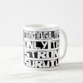 視覚障害者を教えて生き延びて下さい コーヒーマグカップ (正面右)