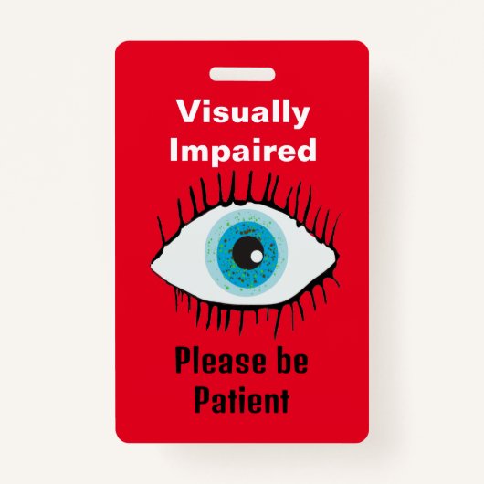 視覚障害者用ラニヤール低視力識別 バッジ (正面)