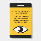 視覚障害者 視力障害者 弱視 目のこと バッジ (裏面)