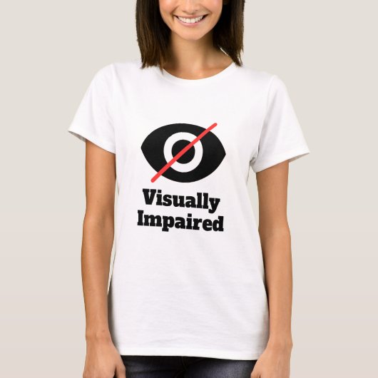 視覚障害者 Tシャツ (正面)