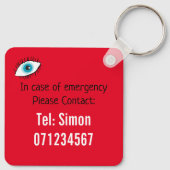 視覚障害障害キーリン連絡グ キーホルダー (裏面)