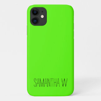視認性の高いネオン緑 iPhone 11 ケース