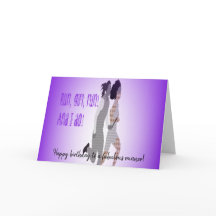 視野によって損なわれるランナーのバースデー・カード