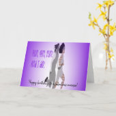 視野によって損なわれるランナーのバースデー・カード カード (黄色い花)