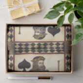 視野のスタジオによってカードを遊ぶスペードの王 薄葉紙 (ギフト)