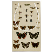 視野のスタジオによる庭の昆虫 スモールペーパーバッグ (裏面)