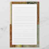 視野のスタジオによる数々の織り目加工の抽象的な絵画 便箋 (正面)