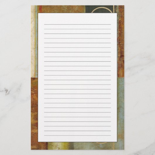 視野のスタジオによる数々の織り目加工の抽象的な絵画 便箋 (正面)