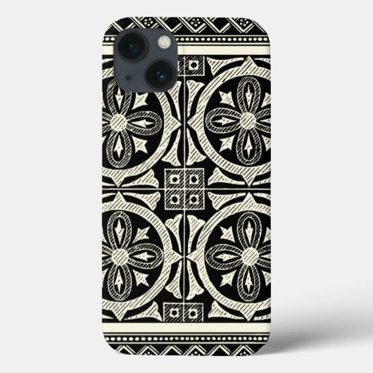 視野のスタジオによる白黒曼荼羅のモチーフ Case-Mate iPhoneケース (裏面)