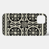 視野のスタジオによる白黒曼荼羅のモチーフ Case-Mate iPhoneケース (裏面 (横))