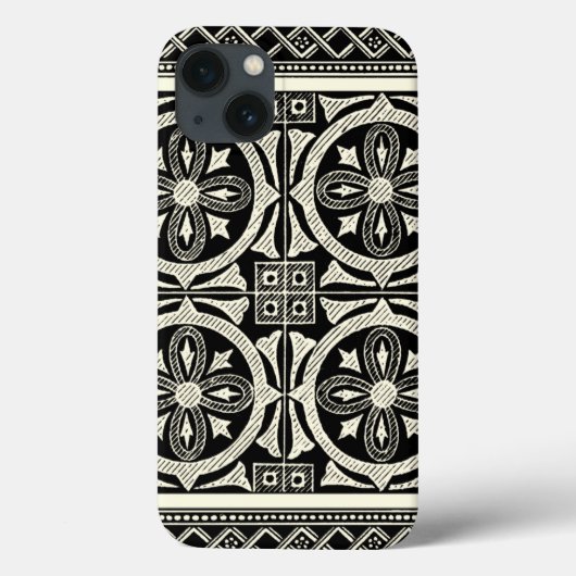 視野のスタジオによる白黒曼荼羅のモチーフ Case-Mate iPhoneケース (裏面)