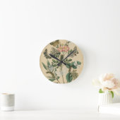 視野のスタジオによる蝶生命のステージ ラウンド壁時計 (ホーム)