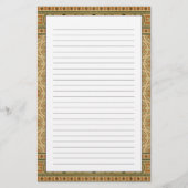 視野のスタジオによる装飾的でイタリアンなモザイク・タイル 便箋 (正面)