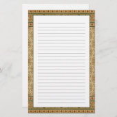 視野のスタジオによる装飾的でイタリアンなモザイク・タイル 便箋 (正面/裏面)