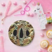 視野のスタジオによる金めっきされたアジア円形浮彫り ペーパープレート (パーティー)