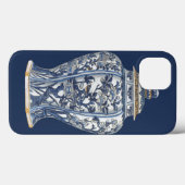 視野のスタジオによる青及び白い磁器のつぼ Case-Mate iPhoneケース (裏面 (横))