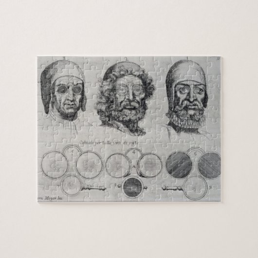 視野(版木、銅版、版画)のすべての強さのためのめがね ジグソーパズル (横)