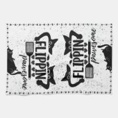 覗き猫で愛らしい「フリッピン・パウエソーム」 キッチンタオル (横)