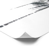 覗き猫ラインスケッチ ポスター (角)