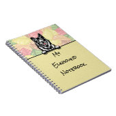 覗き見かわいいノルウェーエルクハウンド手帳 ノートブック (右側)