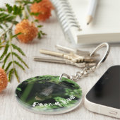 覗き見るクマ キーホルダー (正面右)