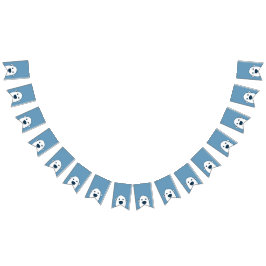 覗き見る隠しホッキョクグマパーティーバナー バンティングフラッグ