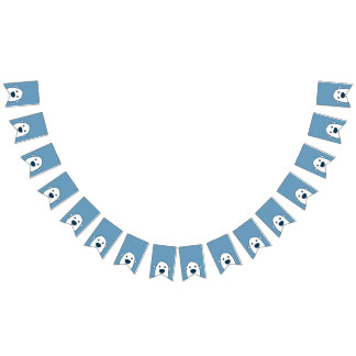 覗き見る隠しホッキョクグマパーティーバナー バンティングフラッグ