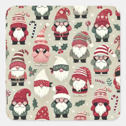 覗くな!格言シール スクエアシール (正面)