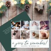覚えていきたい1年を振り返る フォトコラージュ8枚 シーズンカード