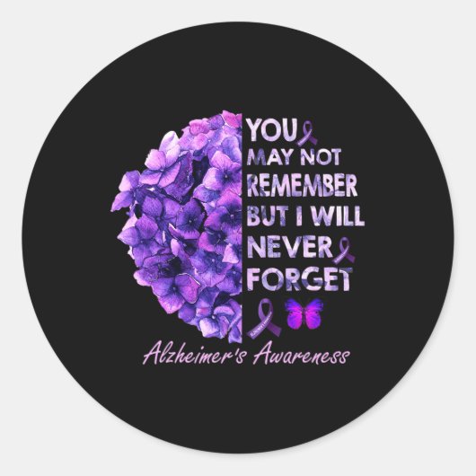 覚えていないかもしれないが、私は決してアルツハイマー忘れではない ラウンドシール (正面)
