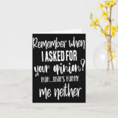 覚えていないか、あなたの玉ねぎに皮肉な引用を尋ねた時 カード (黄色い花)