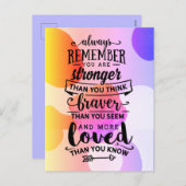 覚えておいてお前は強い シーズンポストカード (正面/裏面)