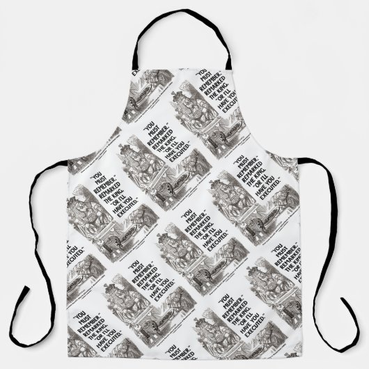 覚えておかないとキングを処刑するぞ エプロン (正面)