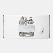 覚えておかないとキングを処刑するぞ デスクマット (キーボード&マウス)
