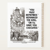 覚えておかないとキングを処刑するぞ プランナー手帳 (裏面)