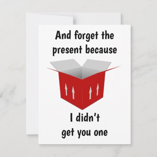 覚えておくべきことおもしろい、誕生日カード (裏面)