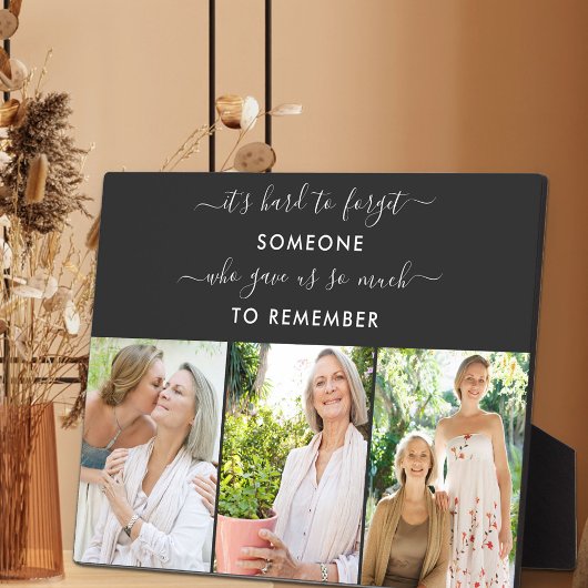 覚えておくべき人フォトブラック記念 フォトプラーク