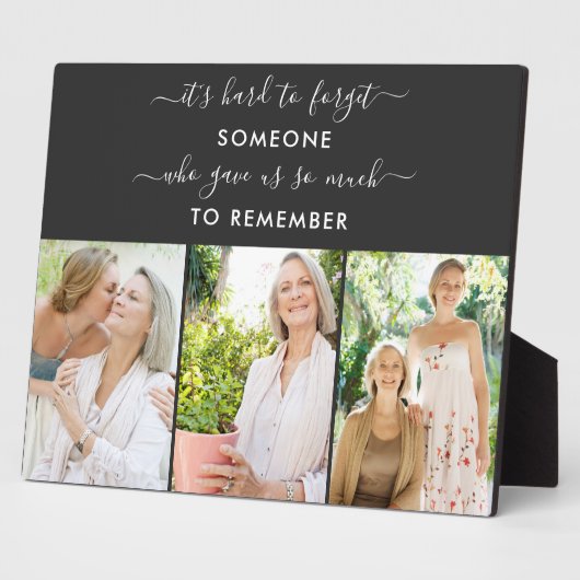 覚えておくべき人フォトブラック記念 フォトプラーク (側面)