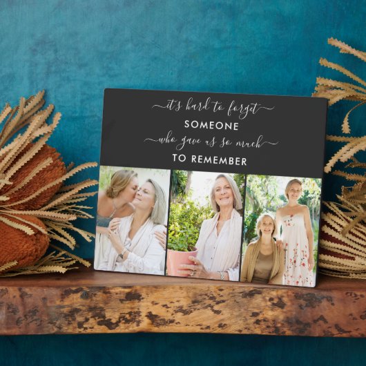 覚えておくべき人フォトブラック記念 フォトプラーク (側面)