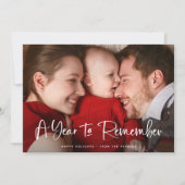 覚えておくべき年 |写真付き手書きスクリプト シーズンカード (正面)