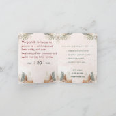 "覚えておくべき日 – 私たちの結婚式招待状デザイン カード (内部)