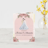 "覚えておくべき日 – 私たちの結婚式招待状デザイン カード (黄色い花)