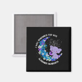 覚えておくよアルツハイマー認識度ゾウ マグネット (正面/裏面)