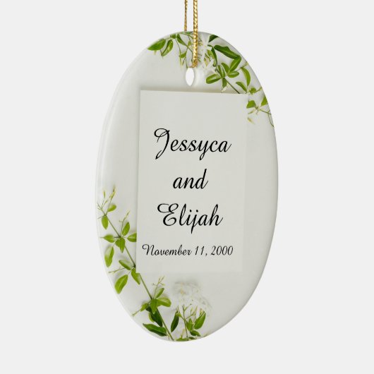 覚えておくよ セラミック/オーバル オーナメント 結婚式の記念品 (右)