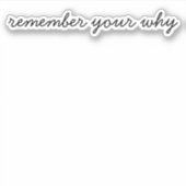 覚えておけ前向き引用文やる気を起こさせる シール (正面)