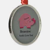 覚えておけ：叔母さんはあなたを愛してる！ メタルオーナメント (右)