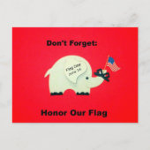 覚えておけ:我々の旗を守れ ポストカード (正面)