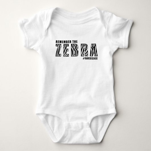 覚えて下さいZEBRA/RAREの病気(任意カスタム)を Tシャツ (正面)